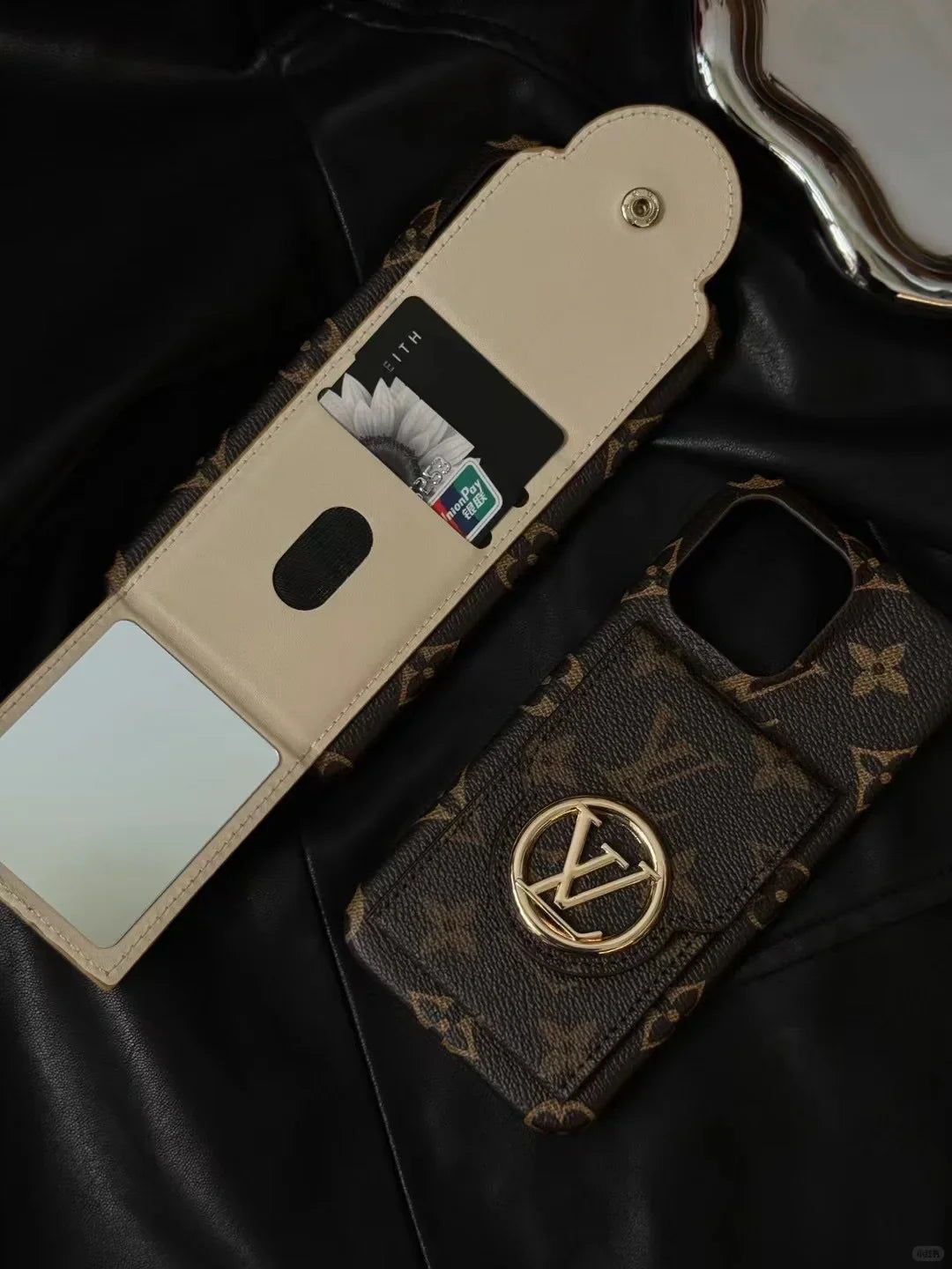 LuxMon™ Premium Leather Monogram Wallet Case