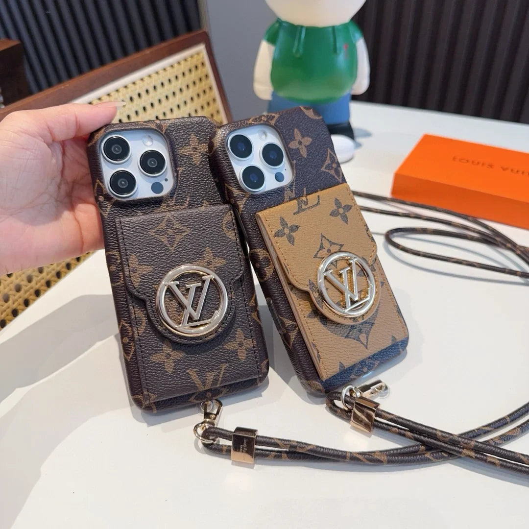 LuxMon™ Premium Leather Monogram Wallet Case