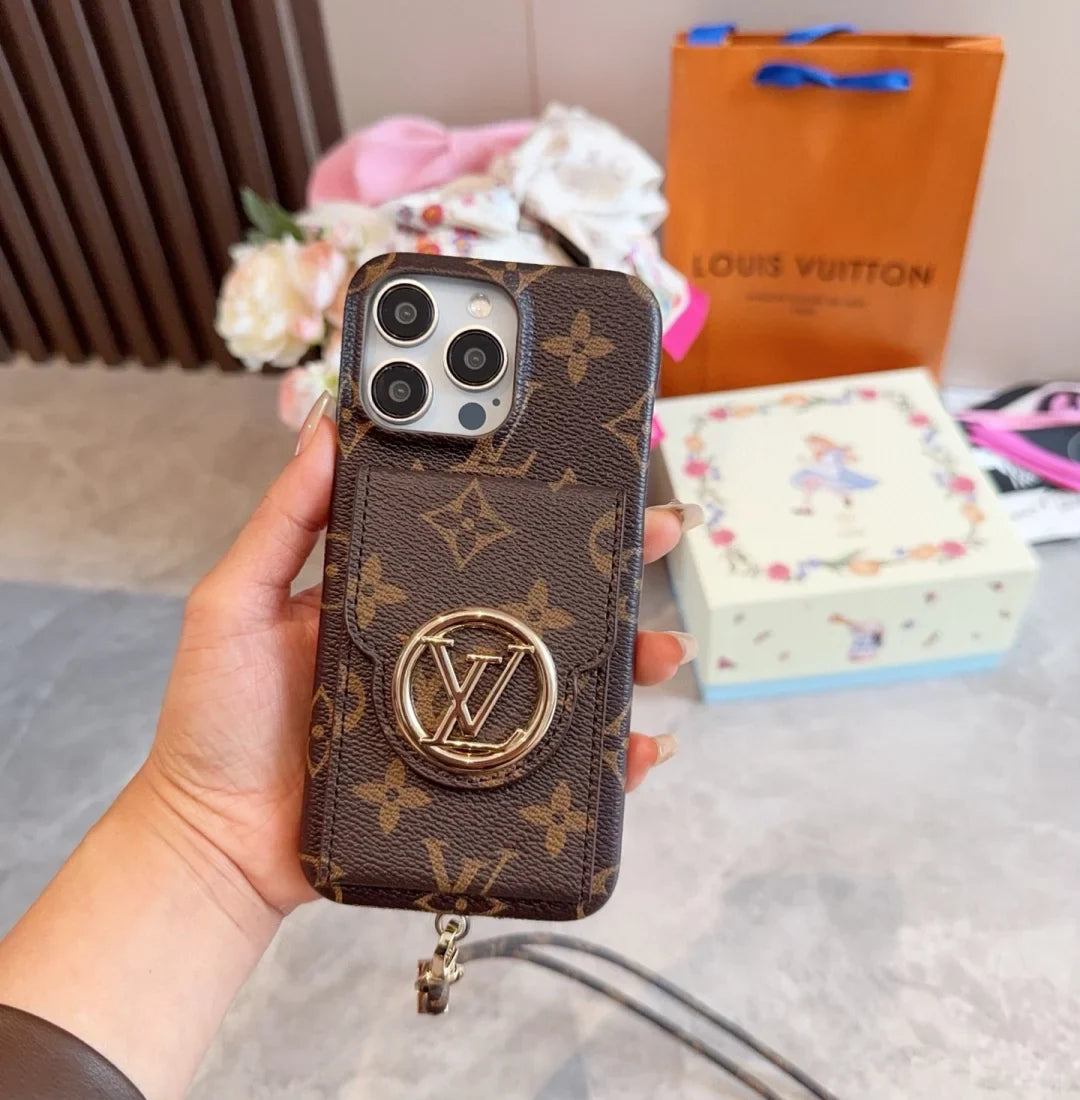 LuxMon™ Premium Leather Monogram Wallet Case