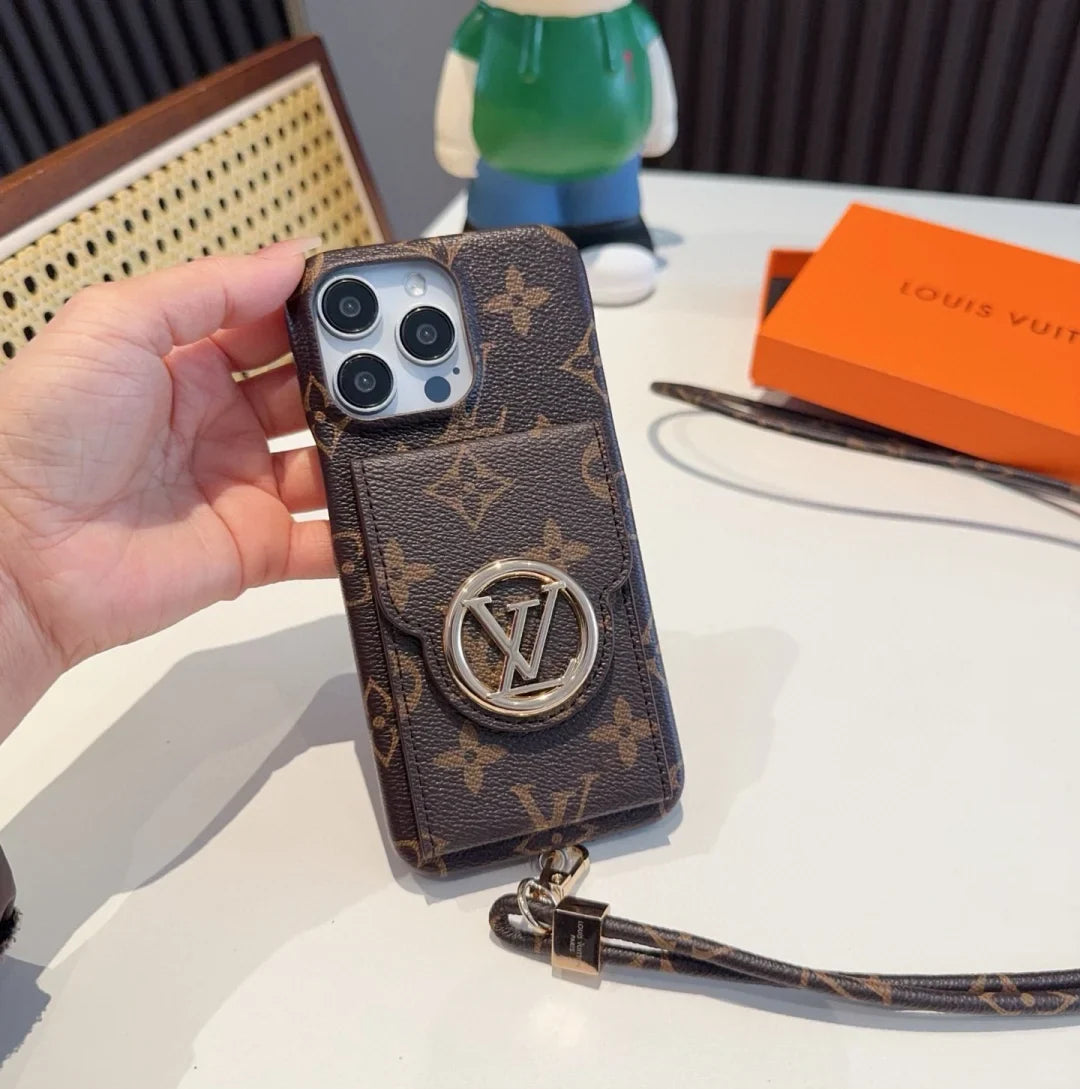 LuxMon™ Premium Leather Monogram Wallet Case