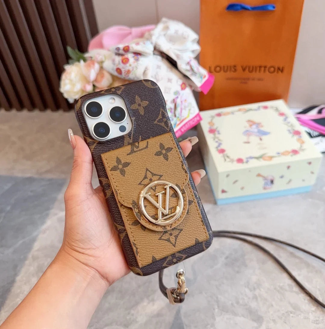LuxMon™ Premium Leather Monogram Wallet Case