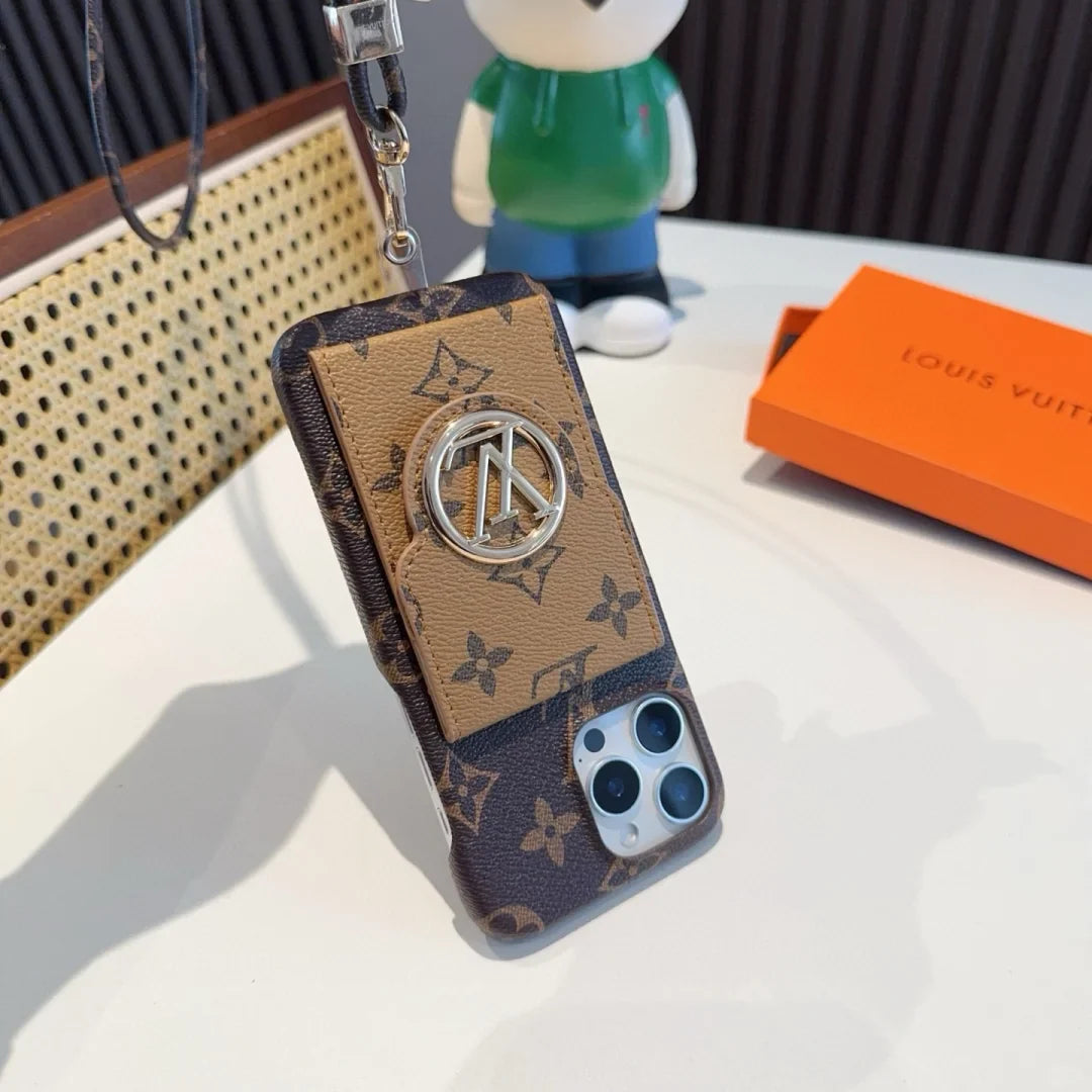 LuxMon™ Premium Leather Monogram Wallet Case