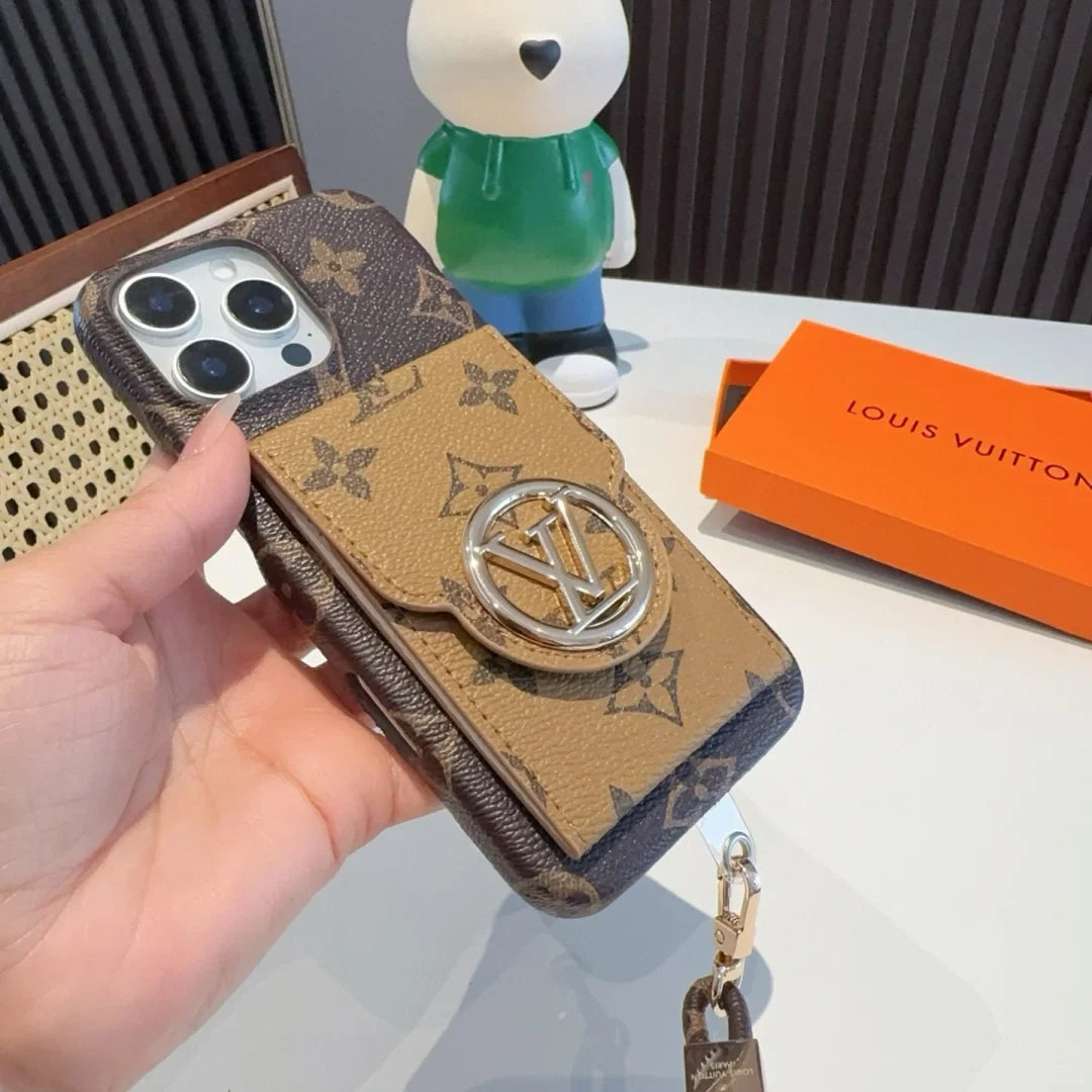 LuxMon™ Premium Leather Monogram Wallet Case