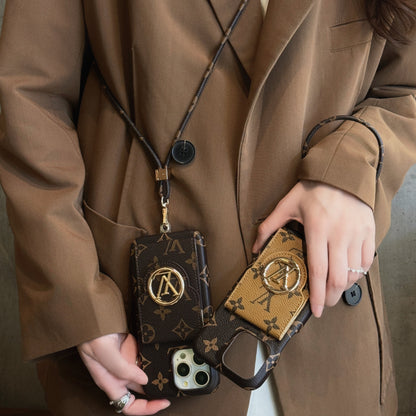LuxMon™ Premium Leather Monogram Wallet Case
