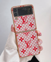 Luxury Patterned Z Flip Case with Gold Frame –for Samsung Z Flip