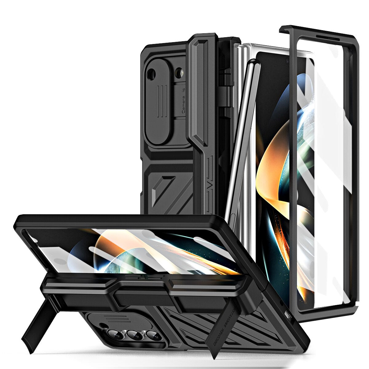 Hinge Armor Shockproof Magnetic Case For Samsung Galaxy Z Fold