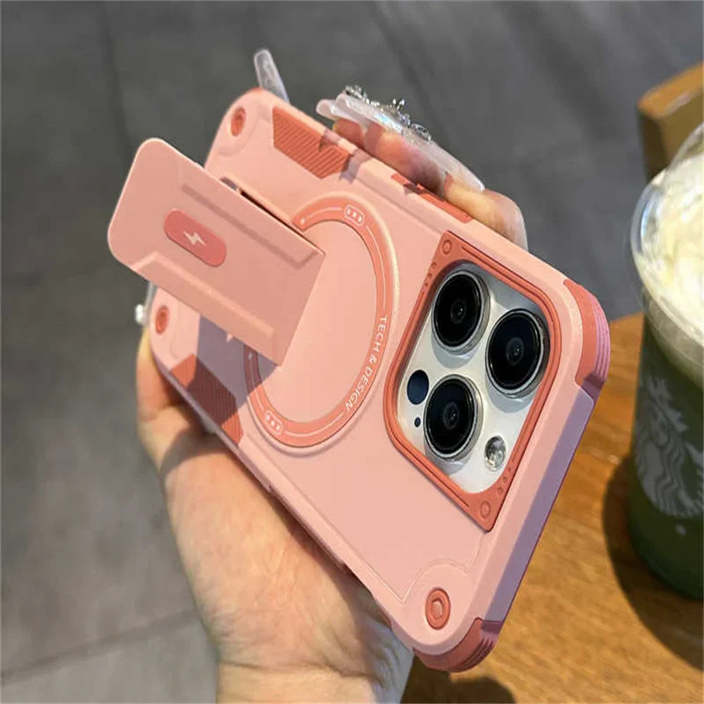 MagSafe Fold Stand Case for iPhone 11-16 Pro Max