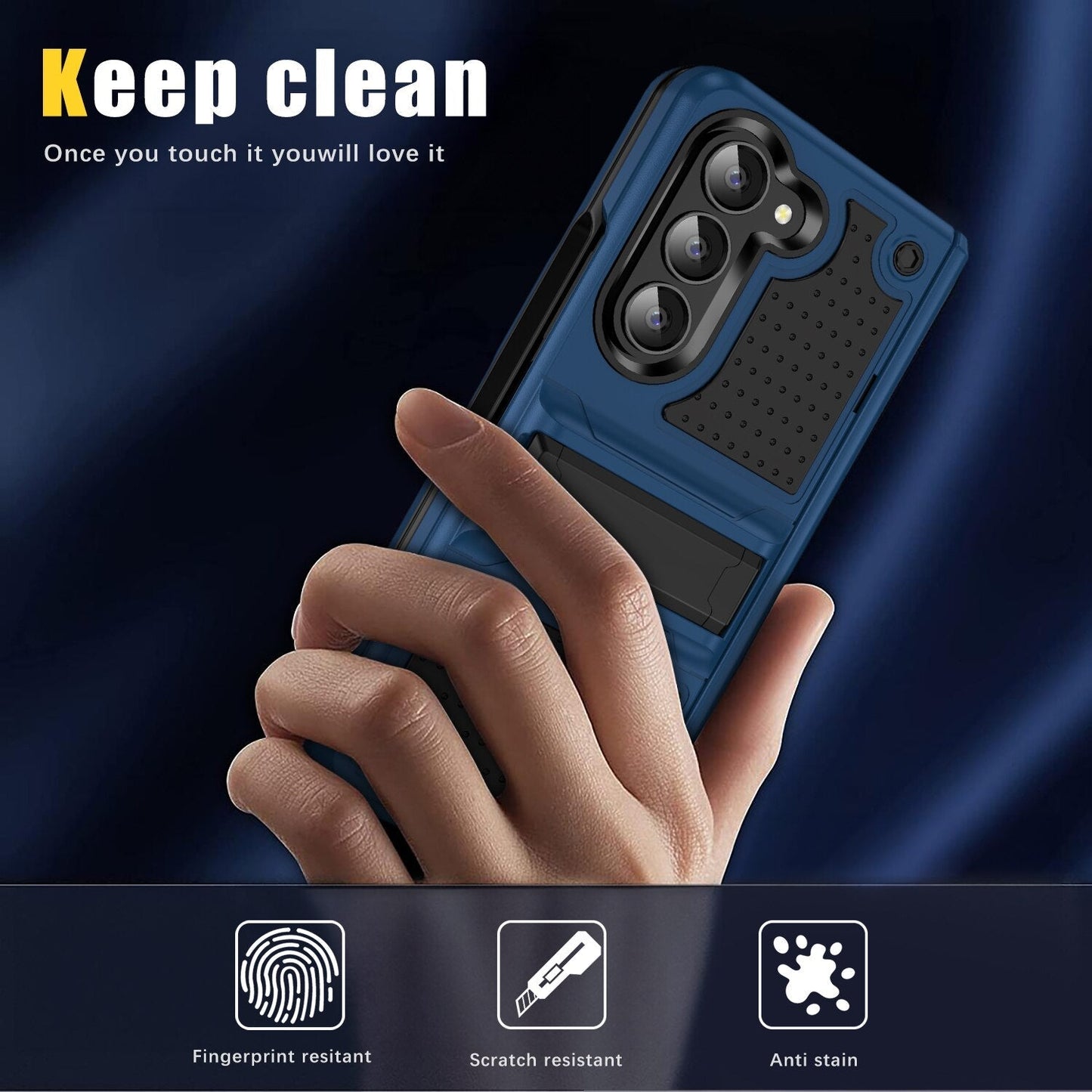 Anti-Dust Kickstand Case for Samsung Galaxy Z Fold