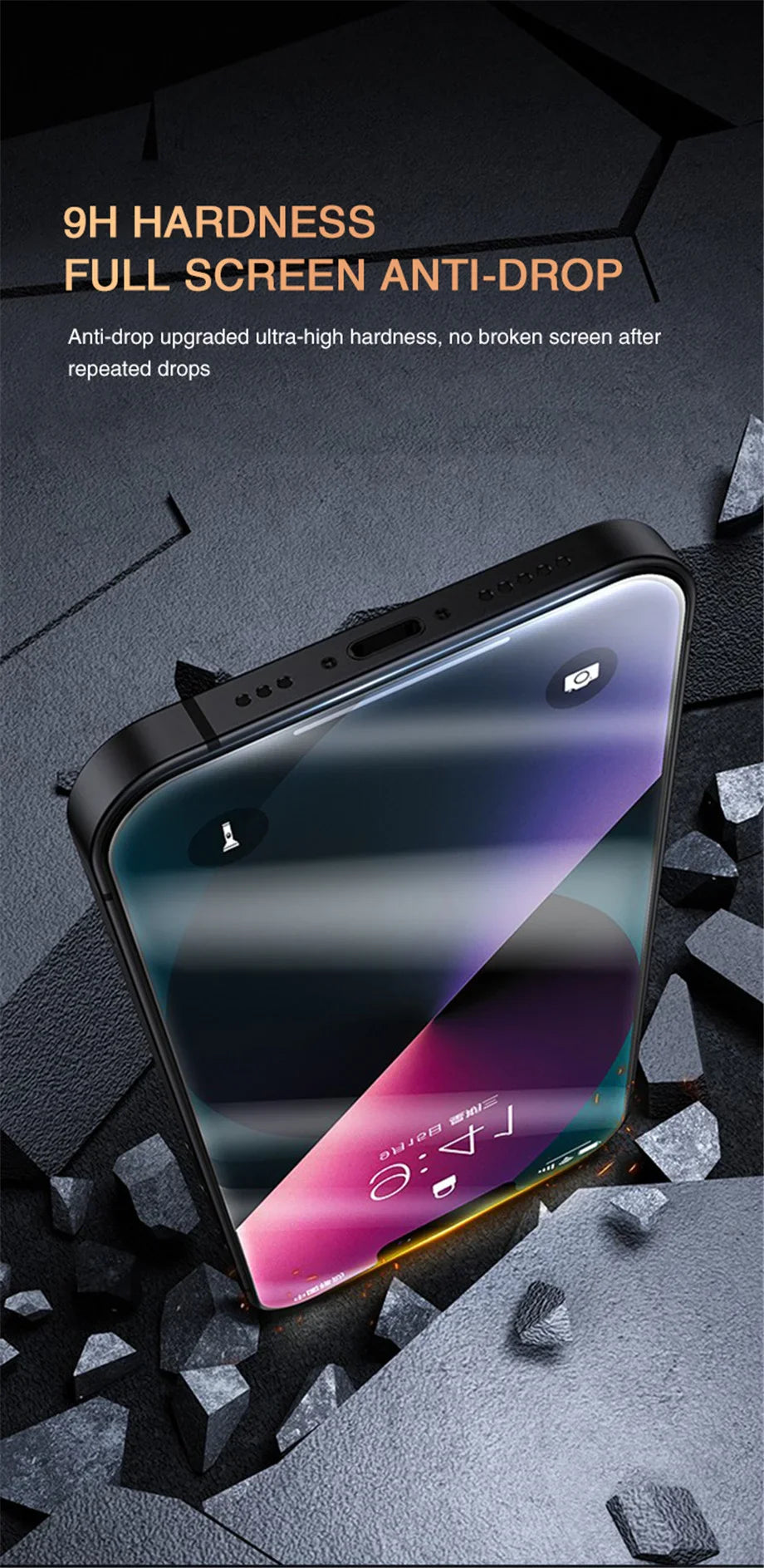 Anti-Spy Tempered Glass Privacy Screen Protector for iPhone Series