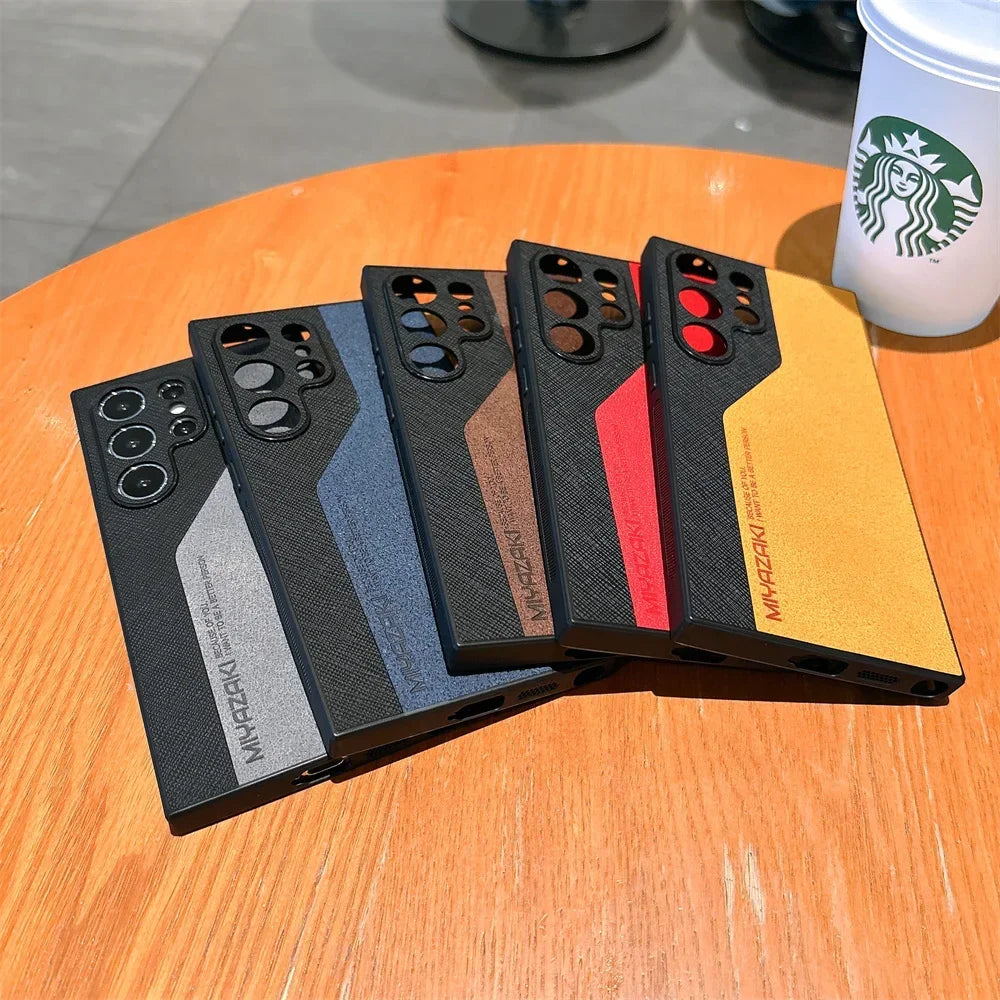DuoLux™ Leather Case – Galaxy S21–S25 Series