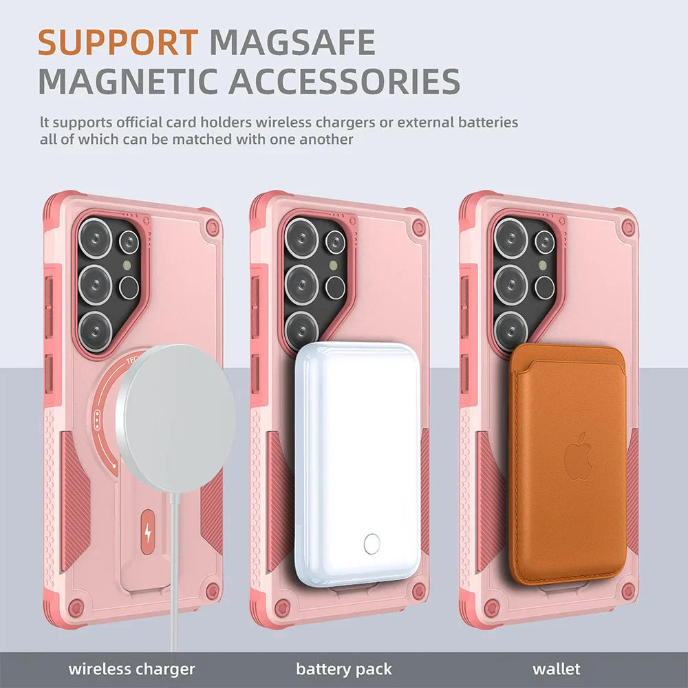 MagSafe Stand Case for Samsung S24/S25 Ultra Plus