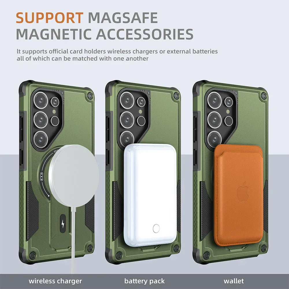 MagSafe Stand Case for Samsung S24/S25 Ultra Plus