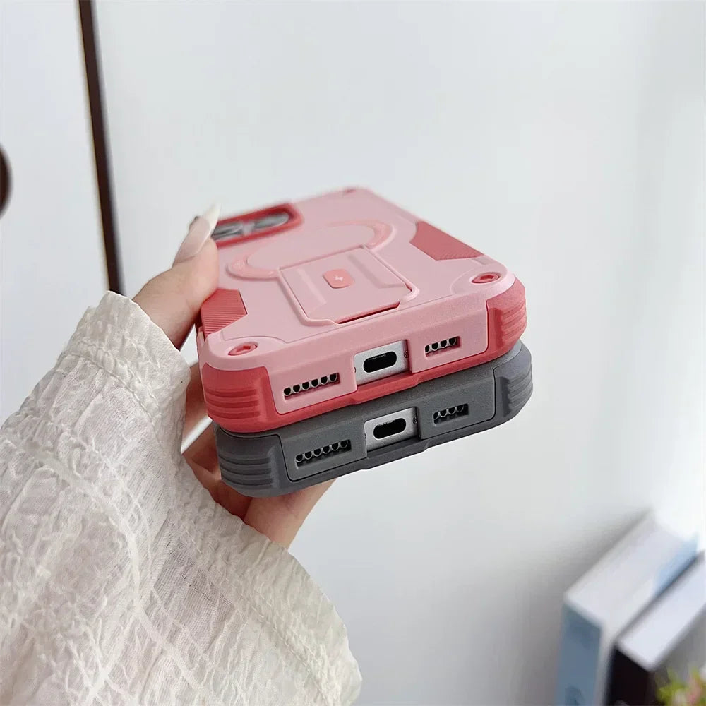 MagSafe Fold Stand Case for iPhone 11-16 Pro Max