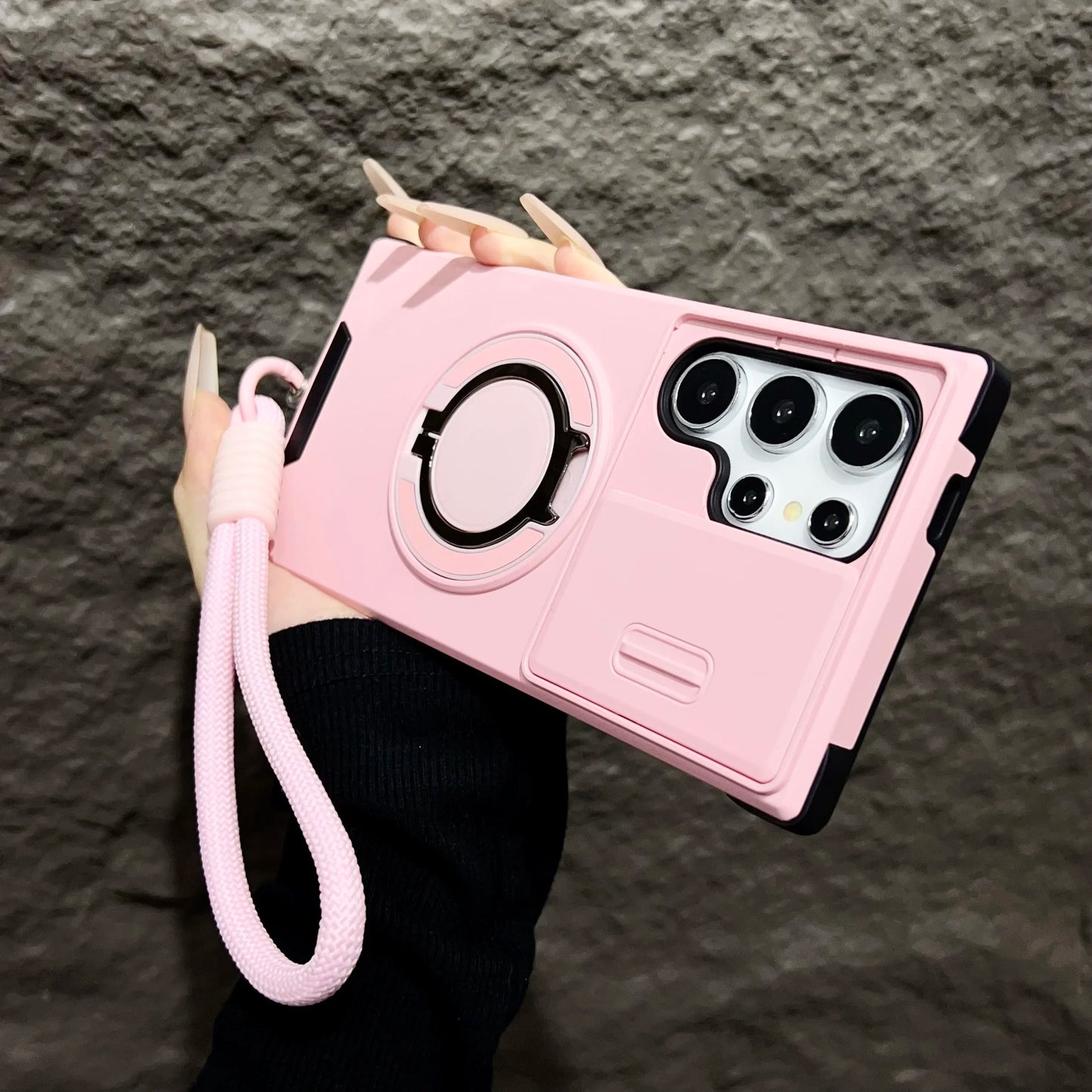 Armor Magnetic Bracket Case for Samsung Galaxy S Series
