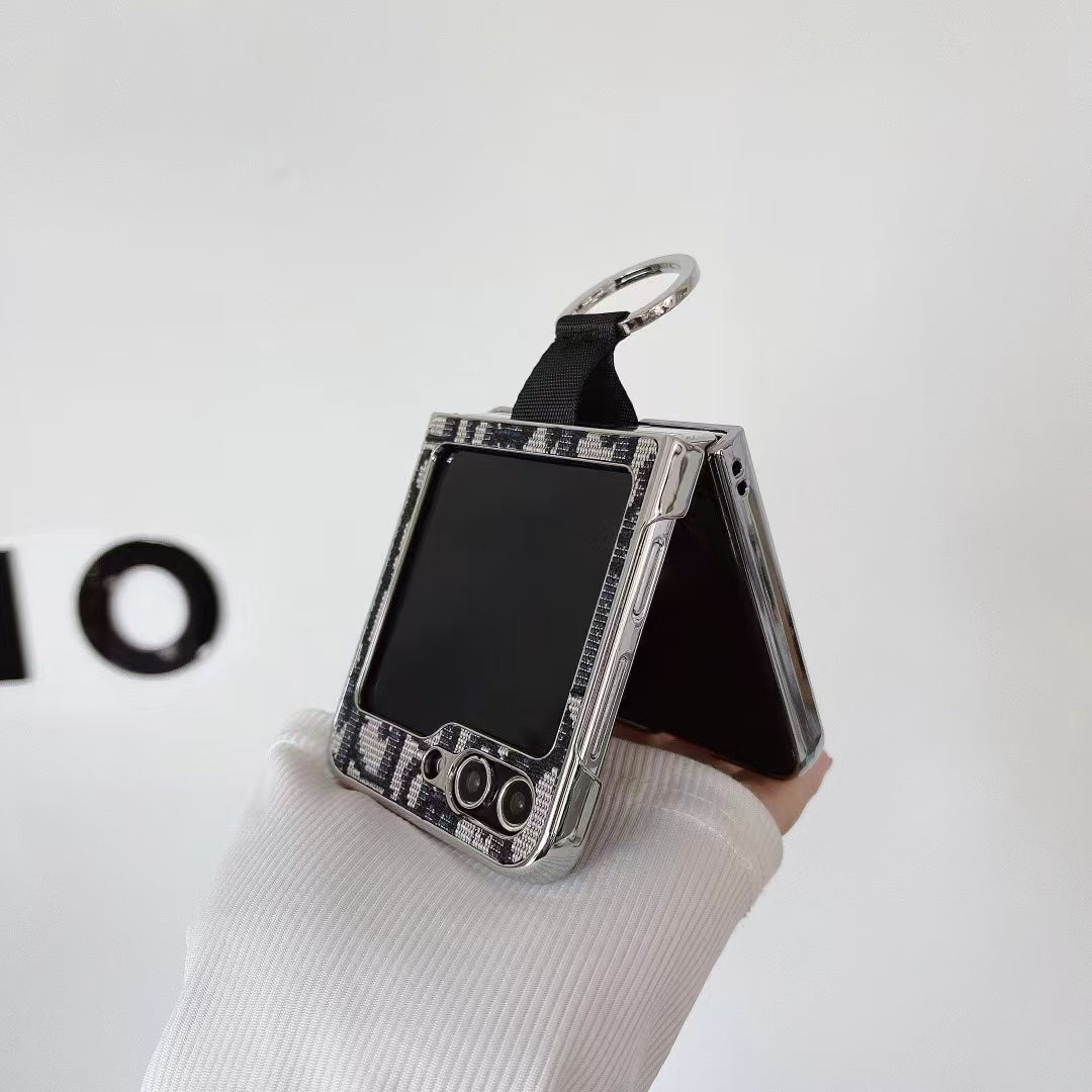 Designer-Inspired Fabric Ring Case for Samsung Z Flip