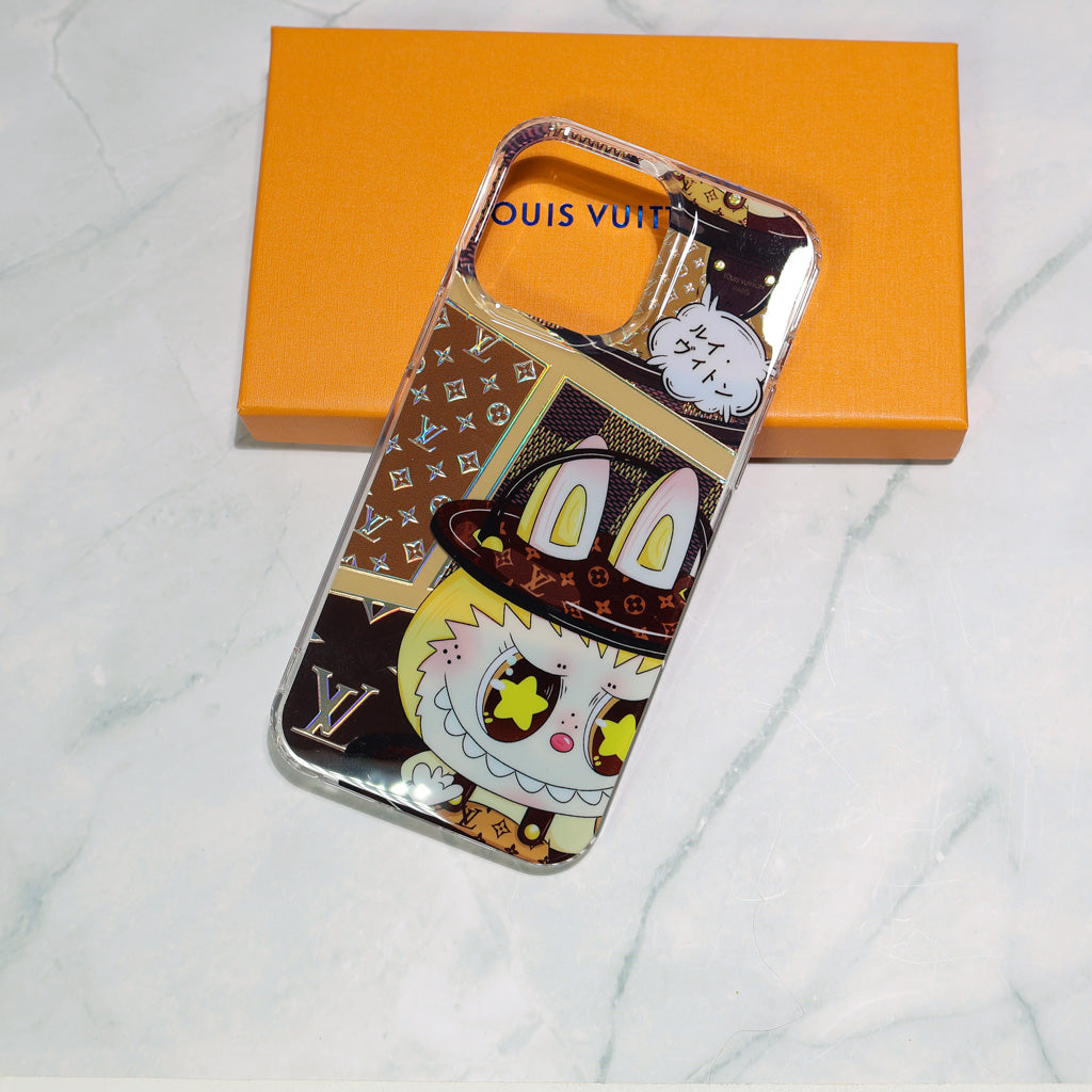 MonoToon™ Clear Case – Cartoon Monogram Edition