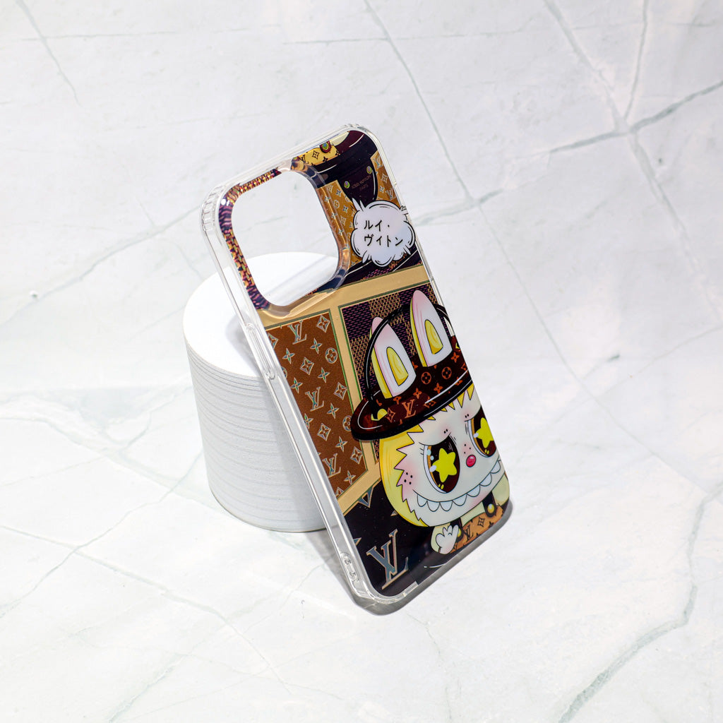 MonoToon™ Clear Case – Cartoon Monogram Edition