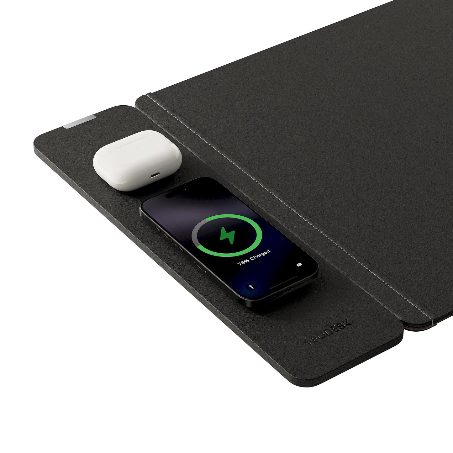 Leather Dual-Layer Wireless Charging Desk Mat