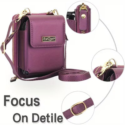 Foldable Phone Pouch with Long Strap – Premium LIU Phone Bag for Samsung Z Flip Series