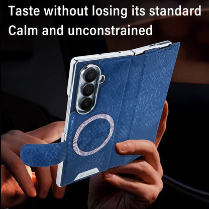 Elegant Snake-Texture Leather Flip Case for Samsung Z Fold