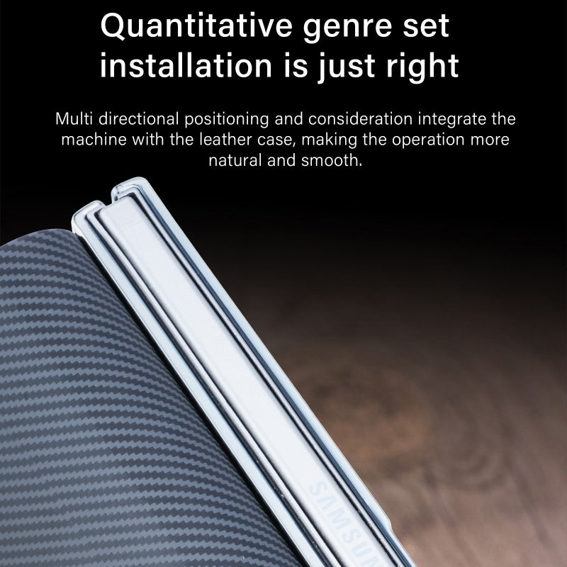 Elegant Snake-Texture Leather Flip Case for Samsung Z Fold