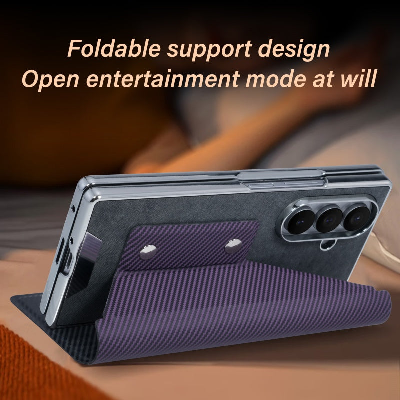 Supreme Business Folding Stand Leather Case for Samsung Z Fold