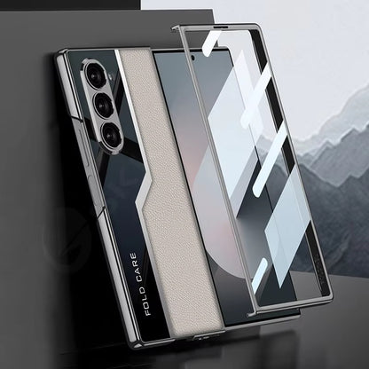 Luxury Plating Leather Case for Samsung Z Fold Series