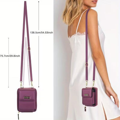 Foldable Phone Pouch with Long Strap – Premium LIU Phone Bag for Samsung Z Flip Series