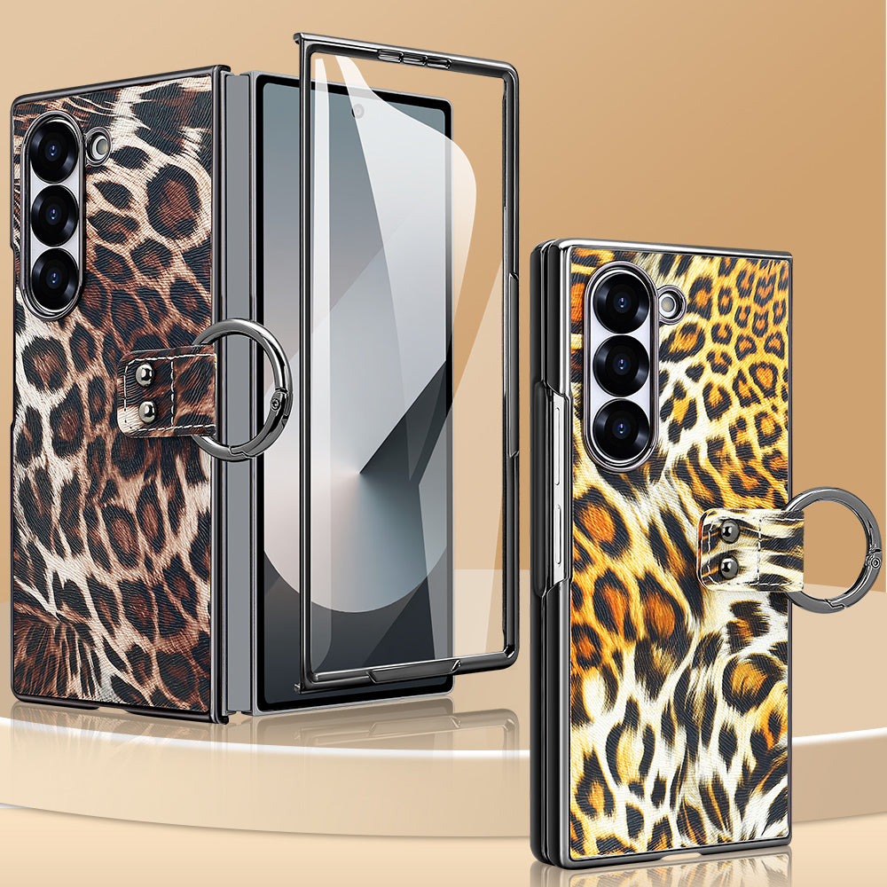 Wild Edition Leopard Case with Metal Ring Grip