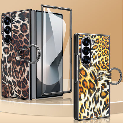 Wild Edition Leopard Case with Metal Ring Grip