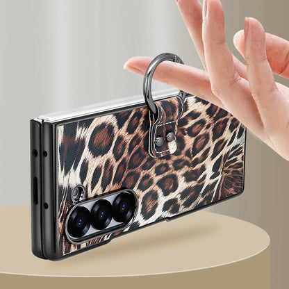 Wild Edition Leopard Case with Metal Ring Grip