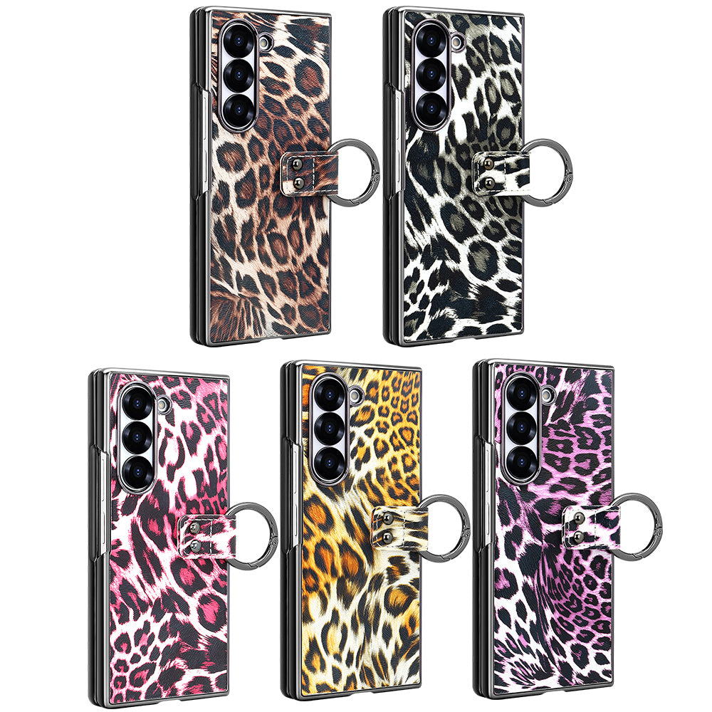 Wild Edition Leopard Case with Metal Ring Grip