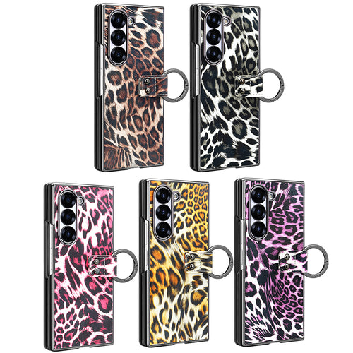 Wild Edition Leopard Case with Metal Ring Grip