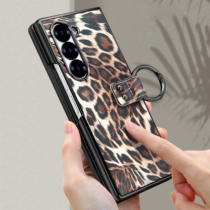 Wild Edition Leopard Case with Metal Ring Grip