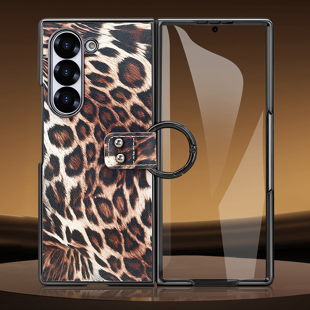 Wild Edition Leopard Case with Metal Ring Grip