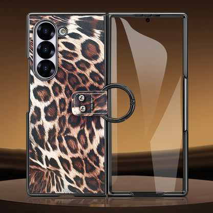 Wild Edition Leopard Case with Metal Ring Grip