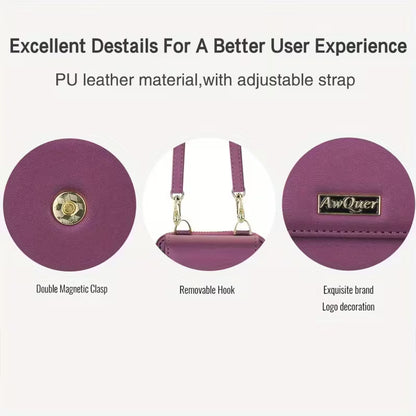 Foldable Phone Pouch with Long Strap – Premium LIU Phone Bag for Samsung Z Flip Series