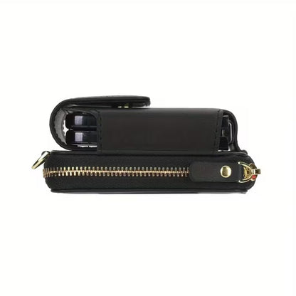 Foldable Phone Pouch with Long Strap – Premium LIU Phone Bag for Samsung Z Flip Series