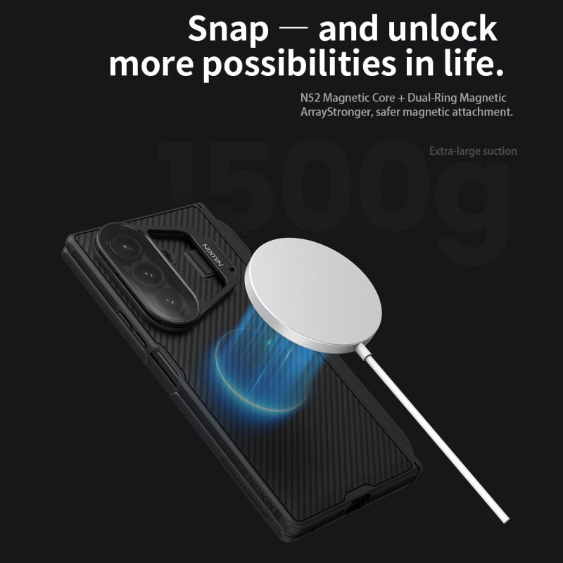 Heavy-Duty Z Fold Magnetic Case with Foldable Kickstand