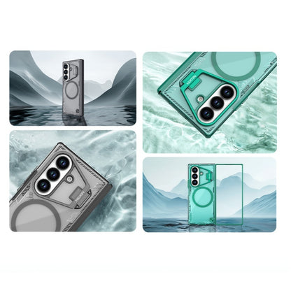 Galaxy Z Fold Magnetic Transparent Case With Foldable Kickstand