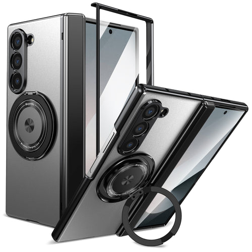 Magnetic Ring Armor Case for Samsung Z Fold 5 / 6 / 7 + Front Frame