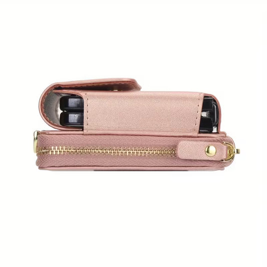 Foldable Phone Pouch with Long Strap – Premium LIU Phone Bag for Samsung Z Flip Series