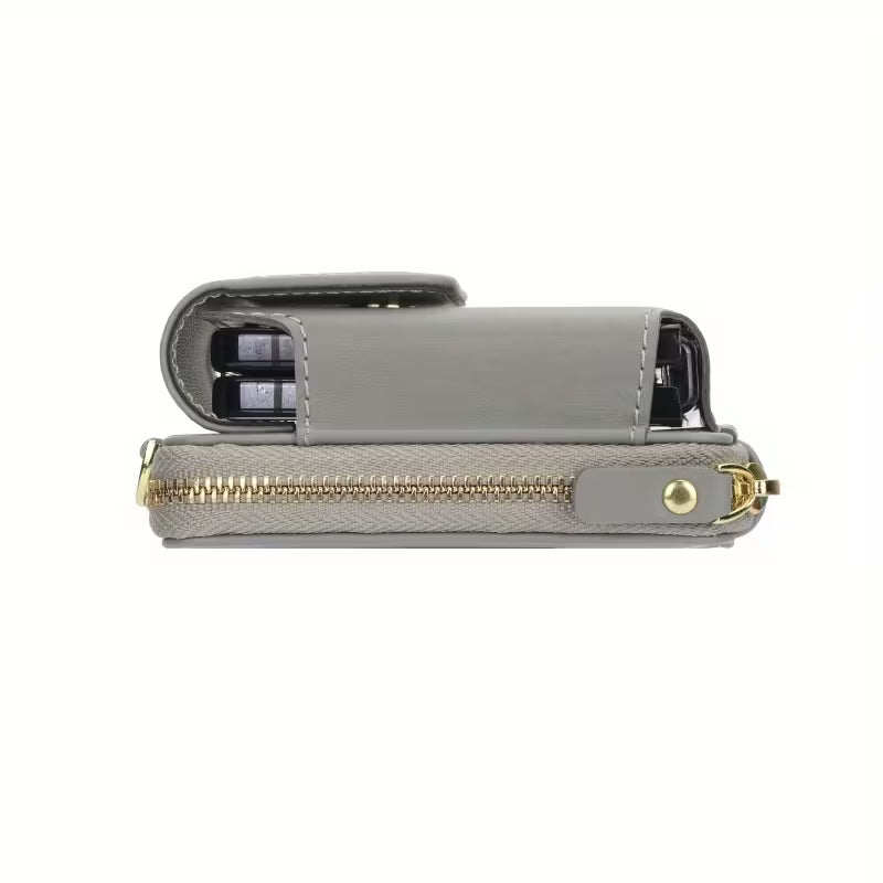 Foldable Phone Pouch with Long Strap – Premium LIU Phone Bag for Samsung Z Flip Series