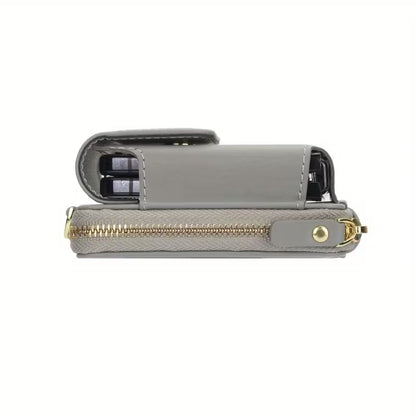 Foldable Phone Pouch with Long Strap – Premium LIU Phone Bag for Samsung Z Flip Series