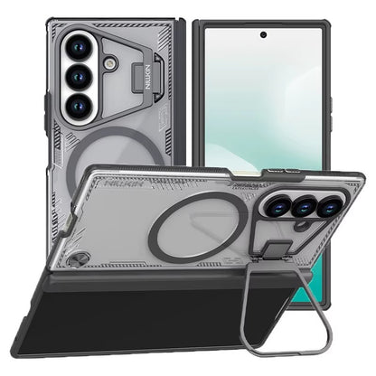 Galaxy Z Fold Magnetic Transparent Case With Foldable Kickstand