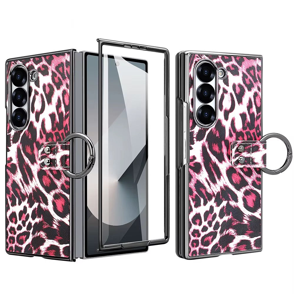 Wild Edition Leopard Case with Metal Ring Grip
