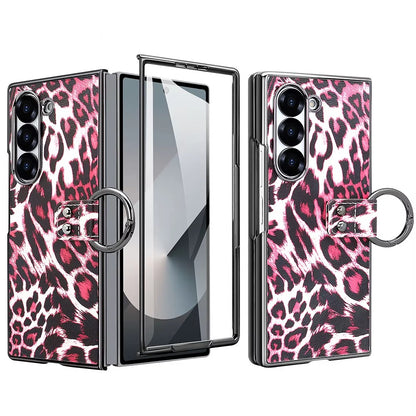 Wild Edition Leopard Case with Metal Ring Grip