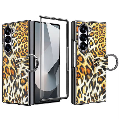 Wild Edition Leopard Case with Metal Ring Grip