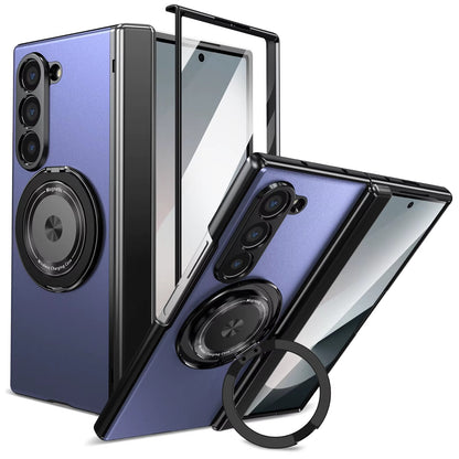 Magnetic Ring Armor Case for Samsung Z Fold 5 / 6 / 7 + Front Frame