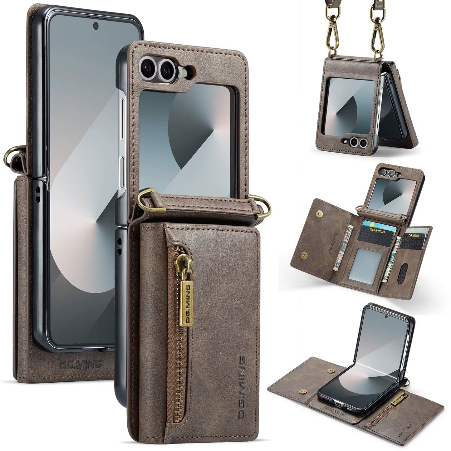 Premium Zipper Wallet Leather Case – Galaxy Z Flip Series